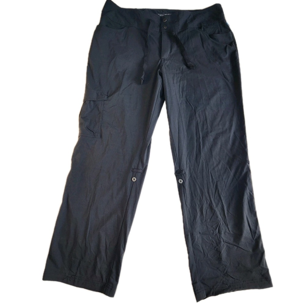 COLUMBIA City Slickerz II Pants Womens 16 Short‎ Black Omni-Shade Roll Up NEW